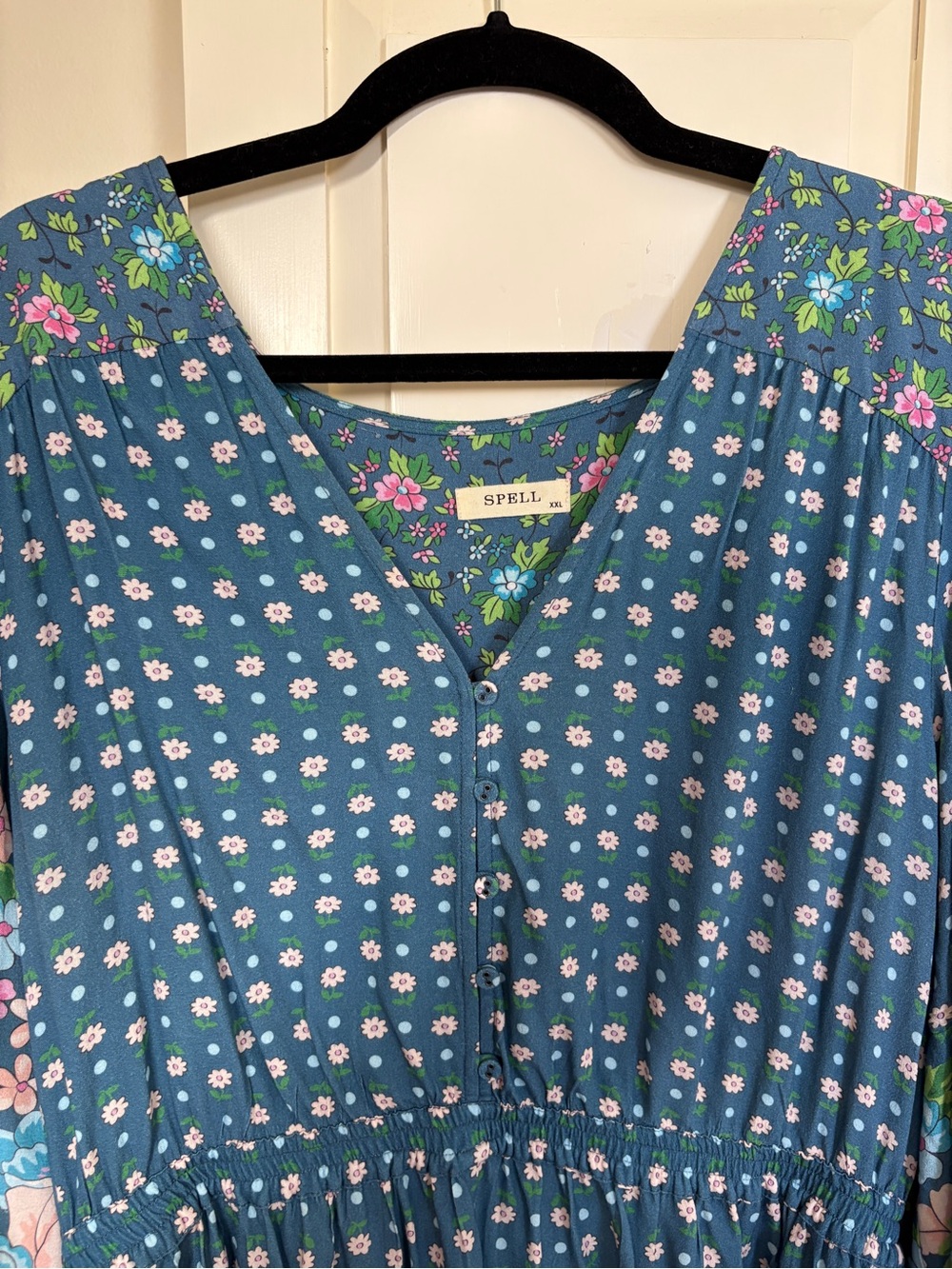 Spell yellow rose play dress mini dress XXL plus size boho - Picture 3 of 7